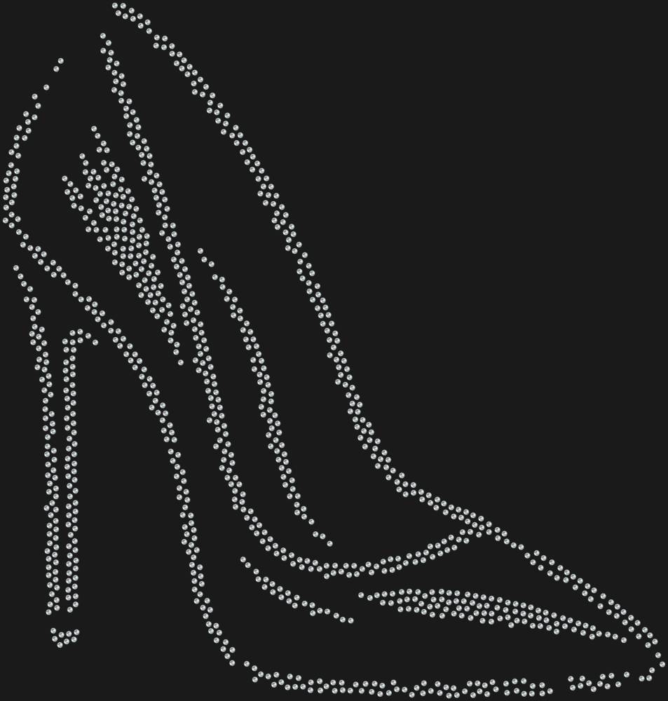 Трафарет Туфелька на шпильке — RHT_STILETTO1_SS10_CRYSTAL_CLEAR