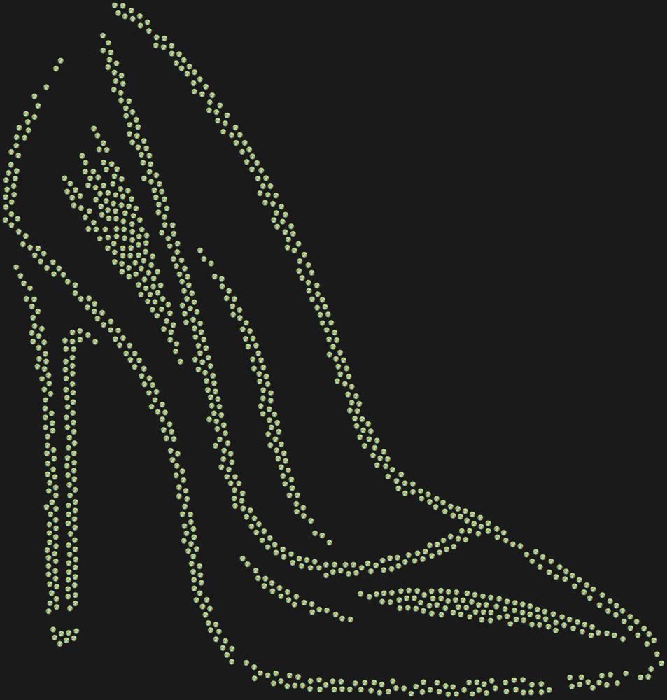 Трафарет Туфелька на шпильке — RHT_STILETTO1_SS12_CRYSTAL_AB