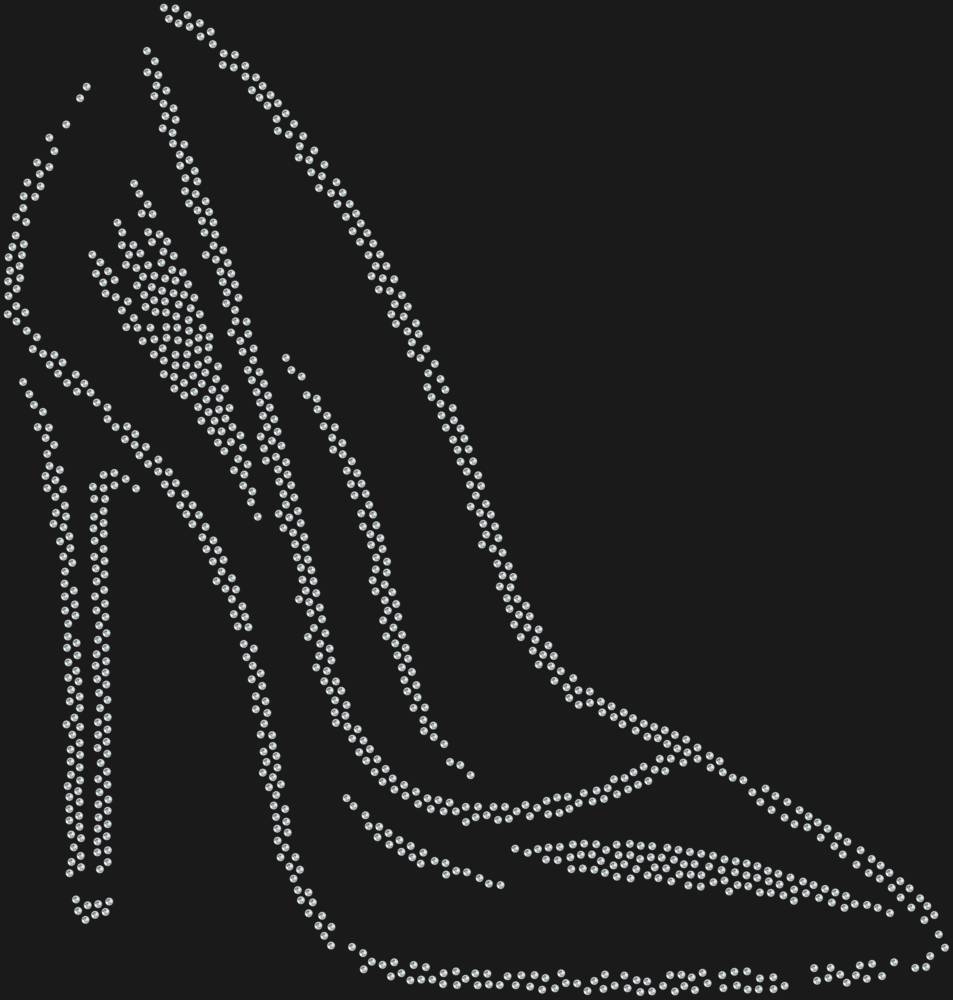Трафарет Туфелька на шпильке — RHT_STILETTO1_SS12_CRYSTAL_CLEAR