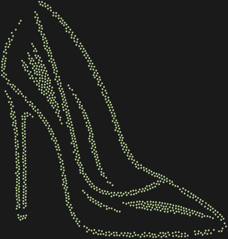 Трафарет Туфелька на шпильке — RHT_STILETTO1_SS16_CRYSTAL_AB