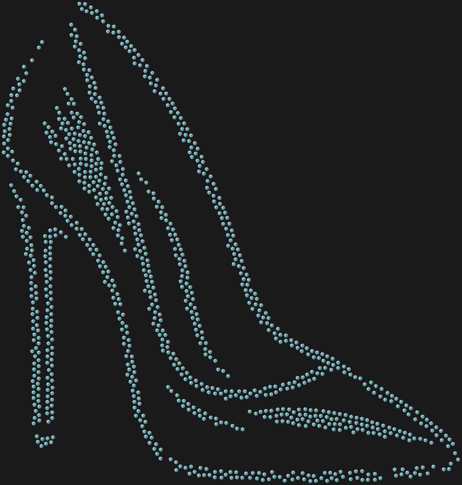 Трафарет Туфелька на шпильке — RHT_STILETTO1_SS16_CRYSTAL_AB_DMC