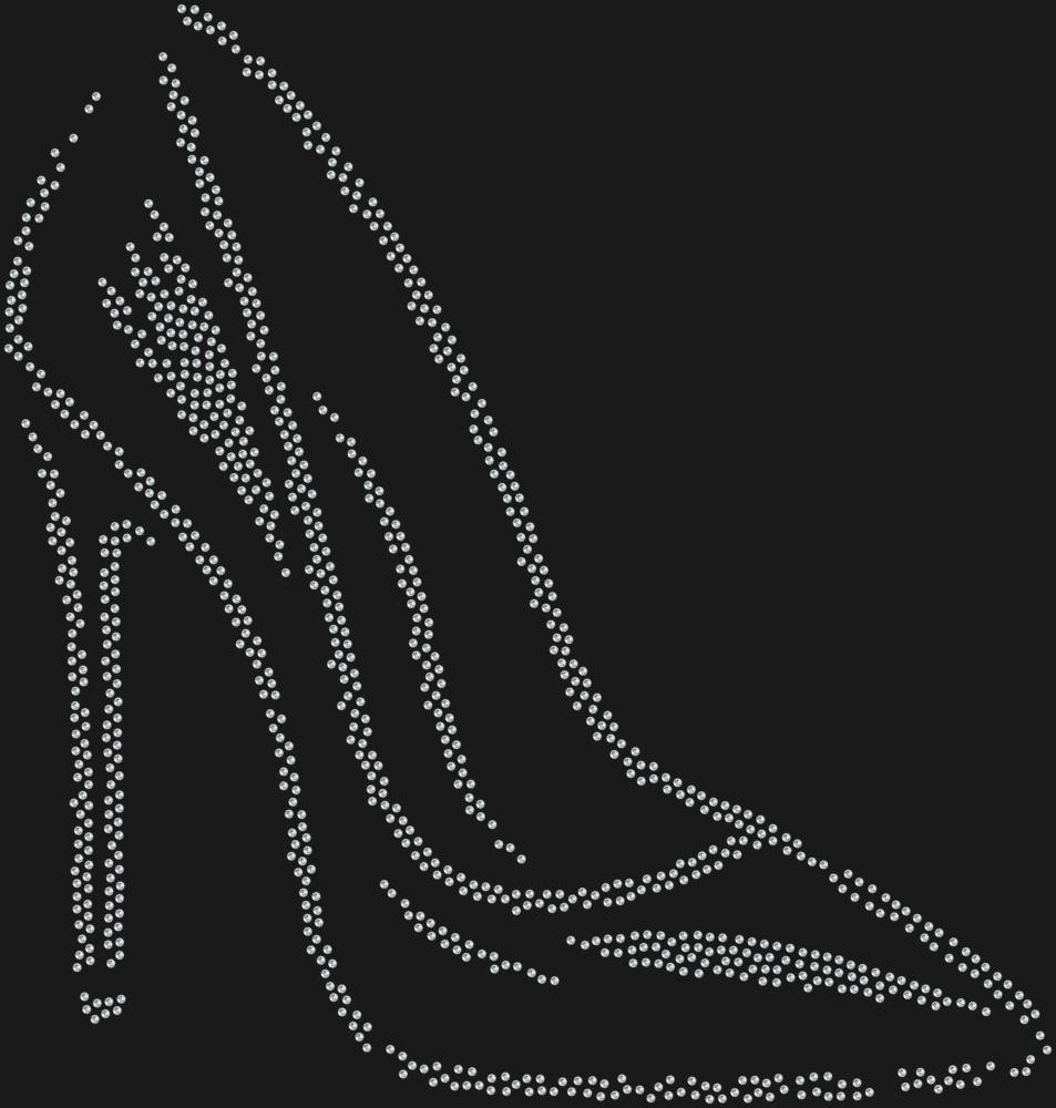 Трафарет Туфелька на шпильке — RHT_STILETTO1_SS20_CRYSTAL_CLEAR