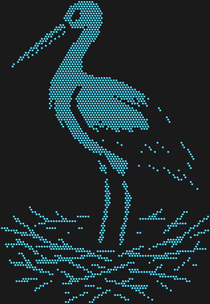 Трафарет Аист — RHT_STORK1_SS10_LT_SAPPHIRE