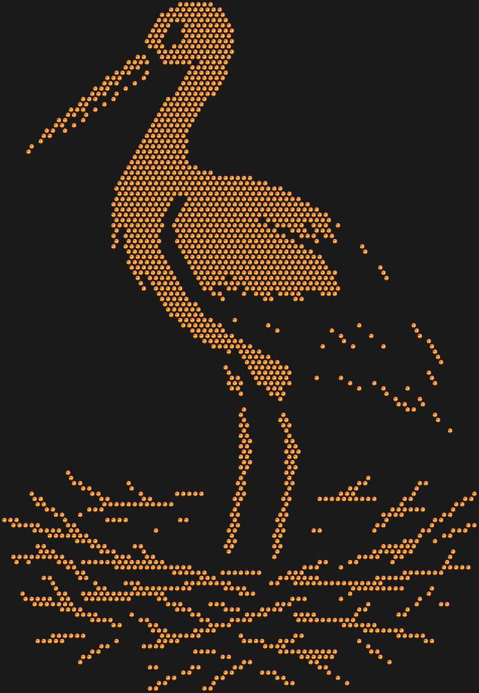 Трафарет Аист — RHT_STORK1_SS16_RED_VOLCANO