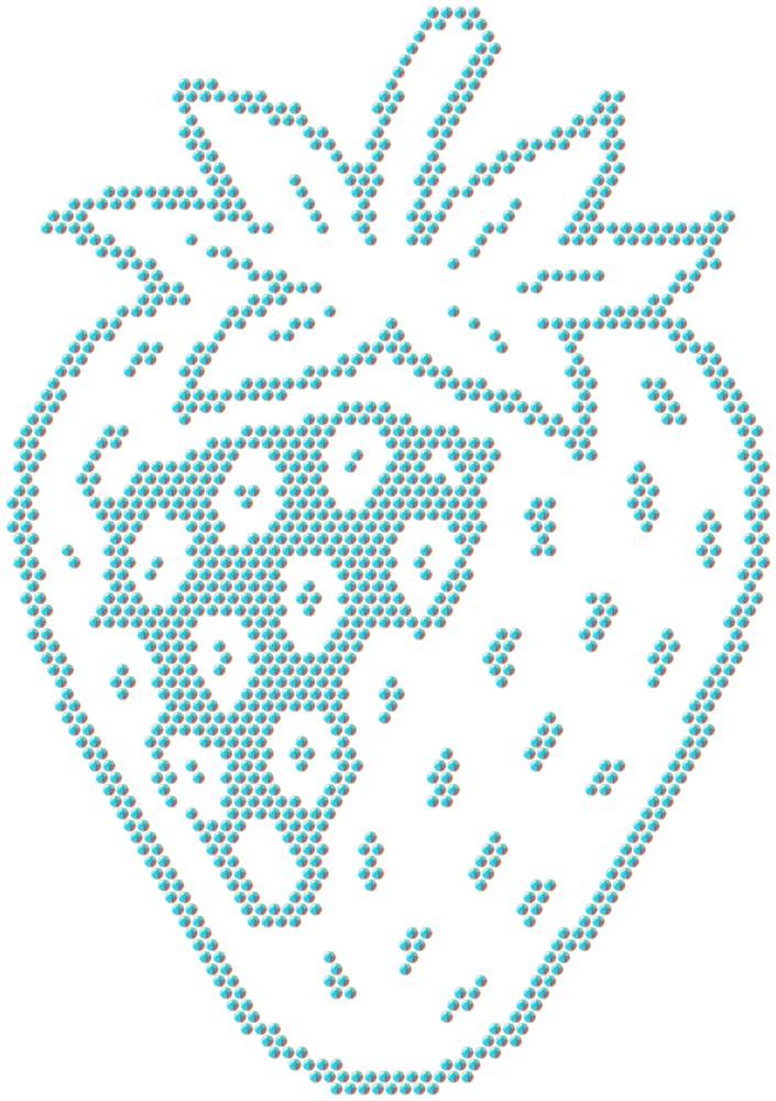 Трафарет Клубника — RHT_STRAWBERRY1_SS10_CRYSTAL_AB_DMC