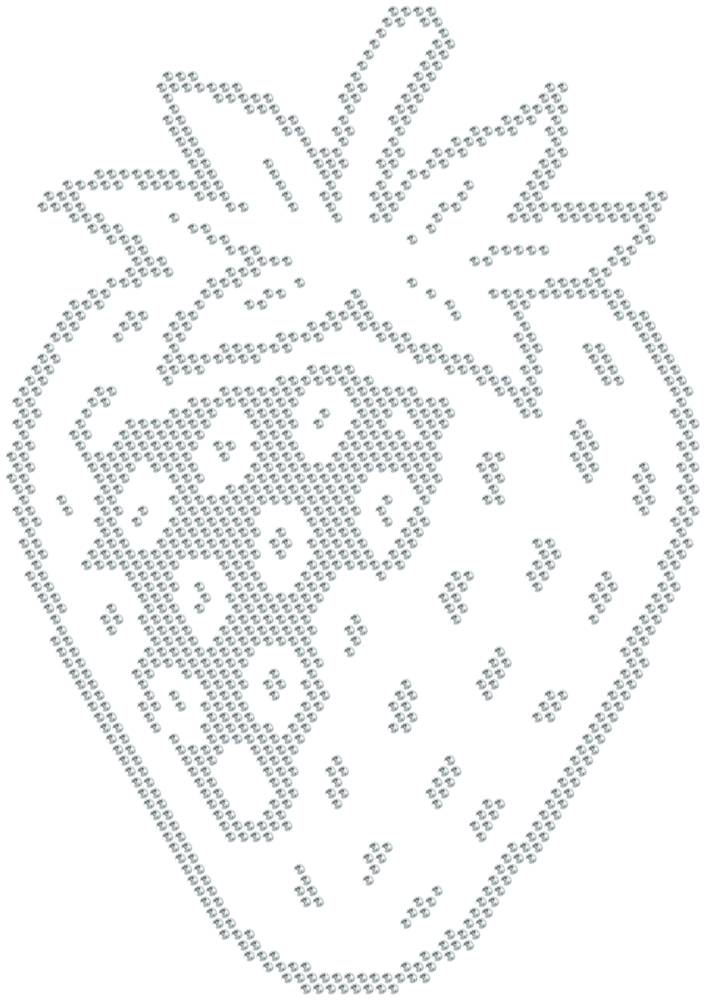 Трафарет Клубника — RHT_STRAWBERRY1_SS10_CRYSTAL_CLEAR