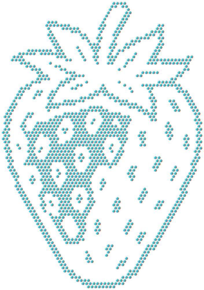 Трафарет Клубника — RHT_STRAWBERRY1_SS16_CRYSTAL_AB_DMC