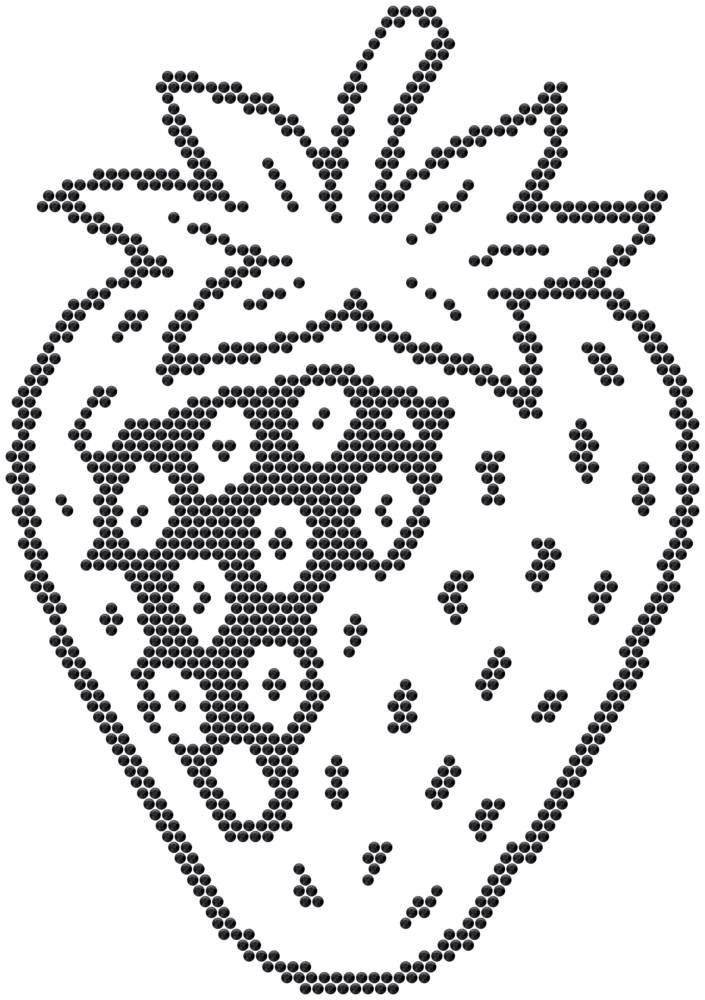 Трафарет Клубника — RHT_STRAWBERRY1_SS16_JET_BLACK