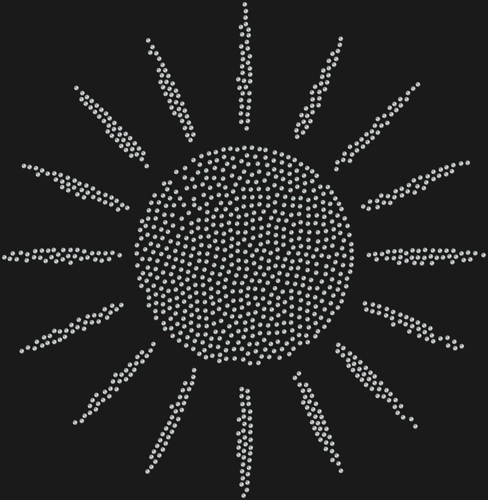 Трафарет Солнце с лучами — RHT_SUN1_SS12_CRYSTAL_CLEAR