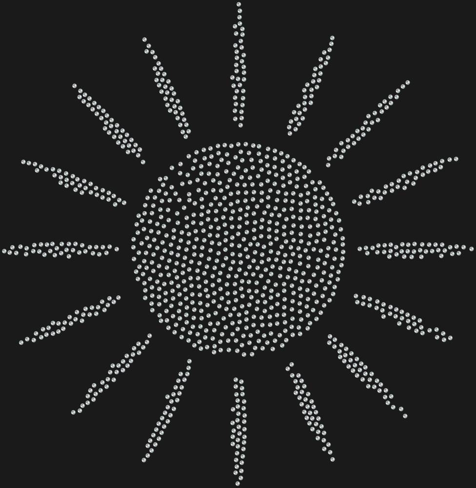 Трафарет Солнце с лучами — RHT_SUN1_SS16_CRYSTAL_CLEAR