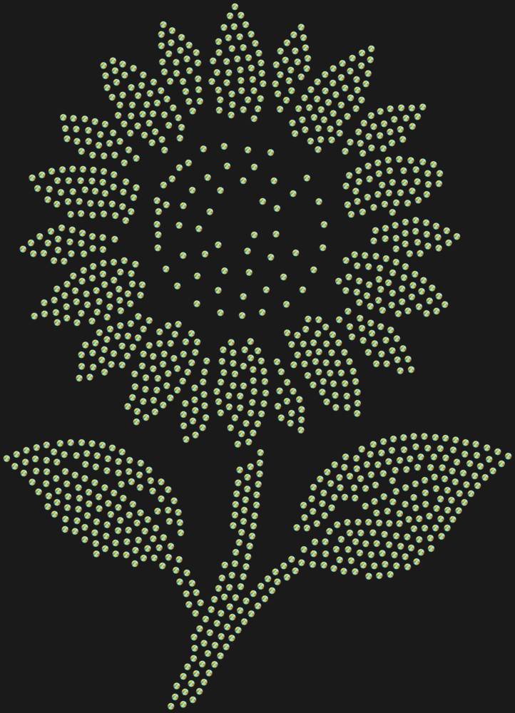 Трафарет Подсолнух — RHT_SUNFLOWER1_SS10_CRYSTAL_AB