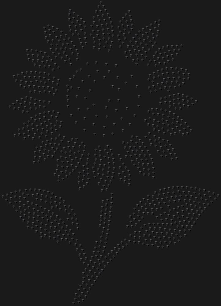 Трафарет Подсолнух — RHT_SUNFLOWER1_SS10_JET_BLACK