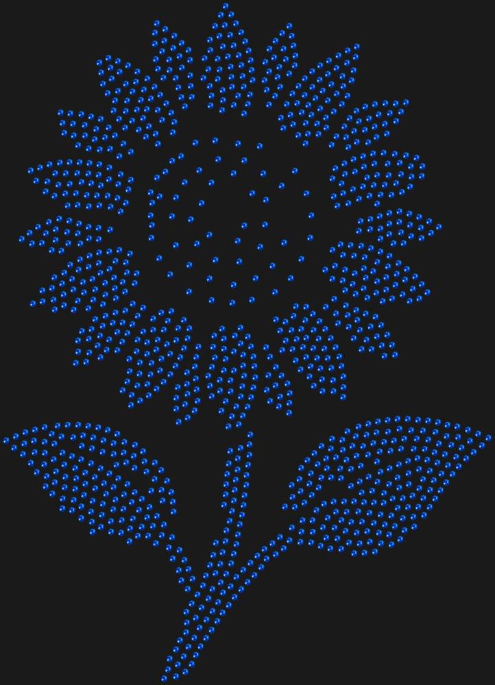Трафарет Подсолнух — RHT_SUNFLOWER1_SS16_SAPPHIRE