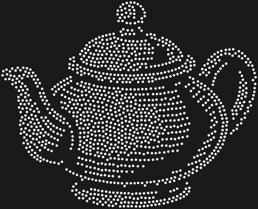 Трафарет Заварочный чайник — RHT_TEAPOT1_SS10_CRYSTAL_CLEAR
