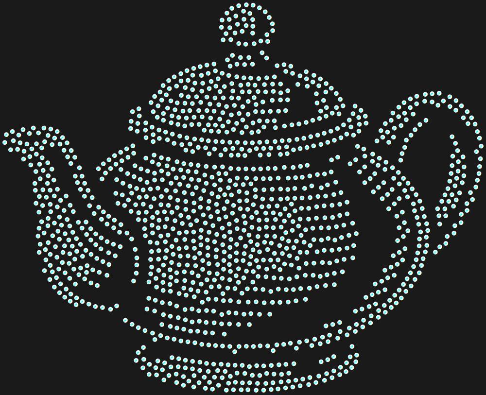 Трафарет Заварочный чайник — RHT_TEAPOT1_SS20_CRYSTAL_AB_DMC