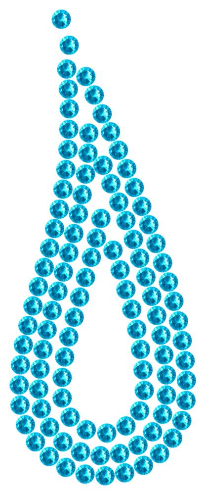 Трафарет Капля с контуром — RHT_TEAR3_SS16_AQUAMARINE