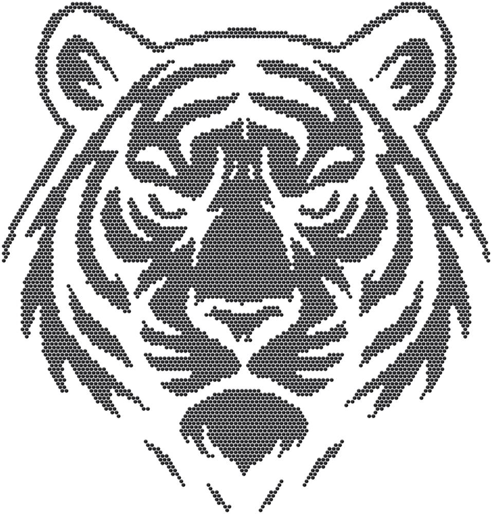 Трафарет Тигр — RHT_TIGER1_SS10_JET_BLACK