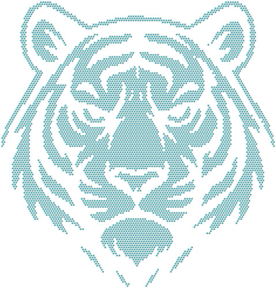 Трафарет Тигр — RHT_TIGER1_SS12_CRYSTAL_AB_DMC