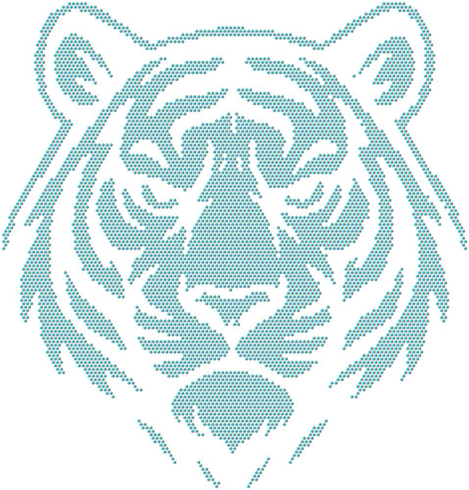 Трафарет Тигр — RHT_TIGER1_SS16_CRYSTAL_AB_DMC