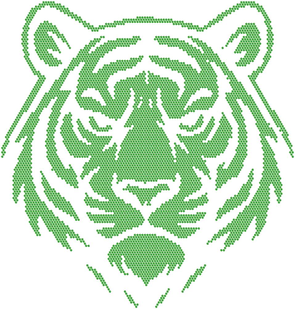 Трафарет Тигр — RHT_TIGER1_SS16_LT_PERIDOT