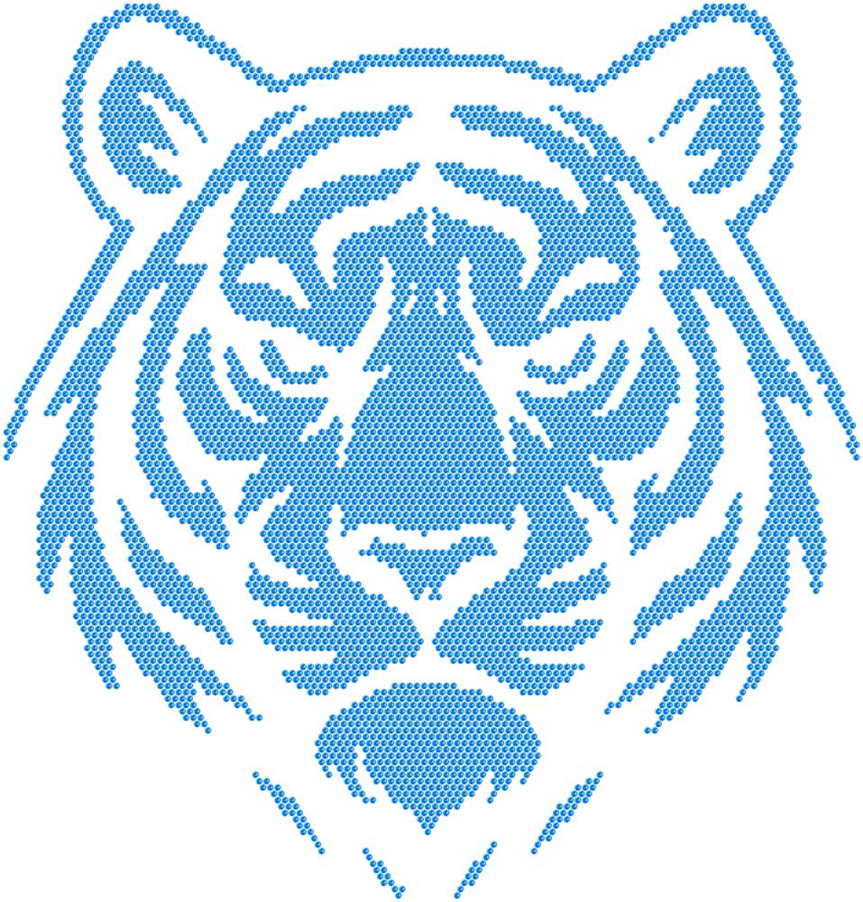 Трафарет Тигр — RHT_TIGER1_SS16_LT_SAPPHIRE