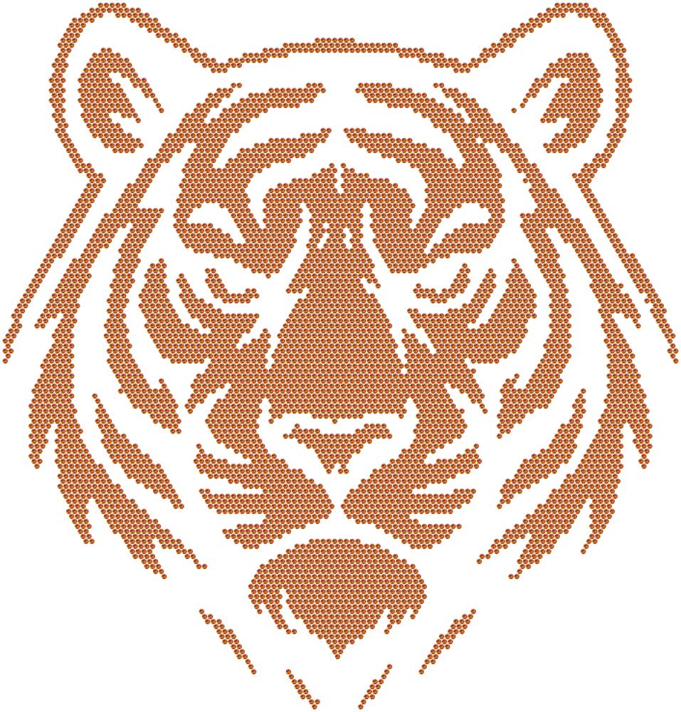 Трафарет Тигр — RHT_TIGER1_SS16_RED_VOLCANO
