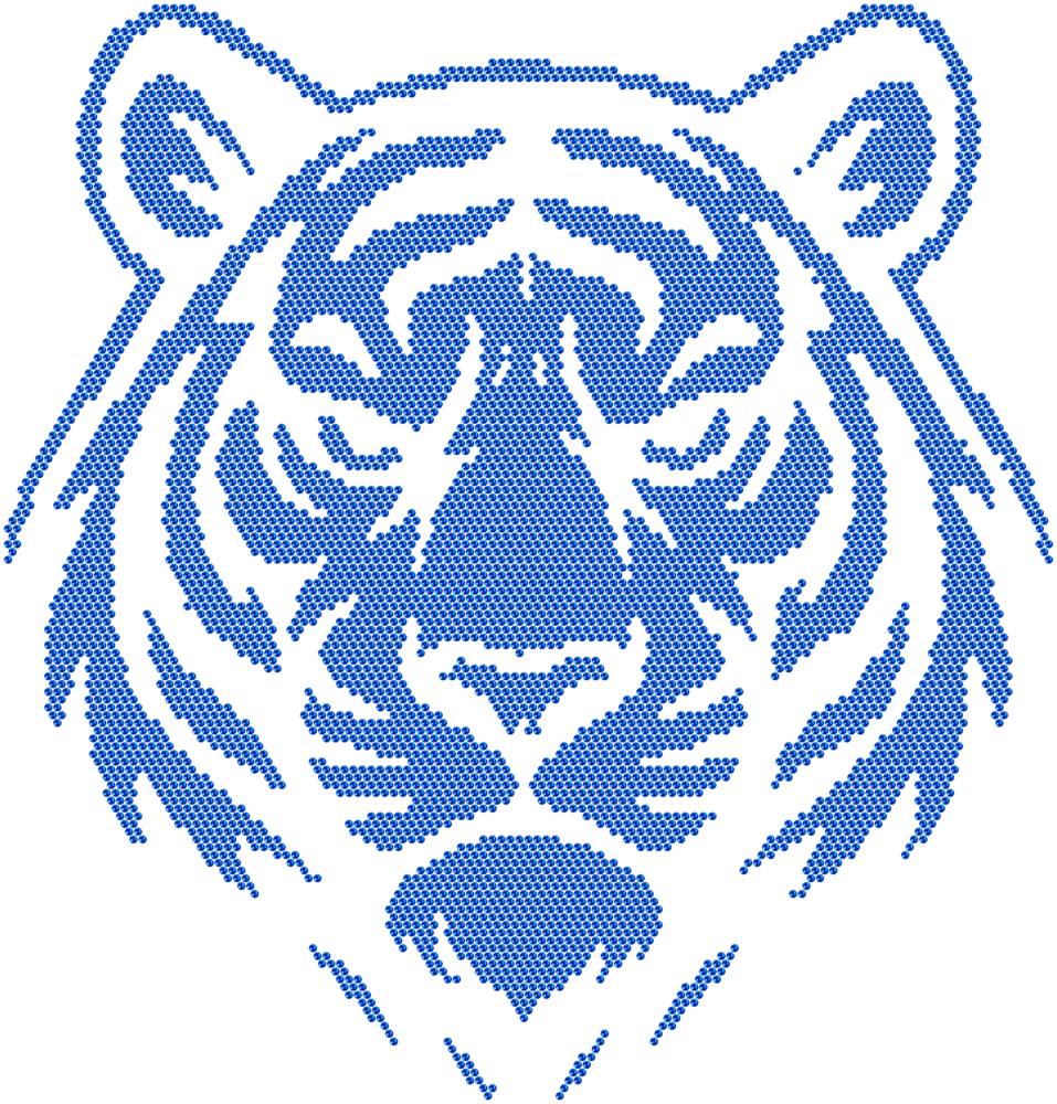 Трафарет Тигр — RHT_TIGER1_SS16_SAPPHIRE