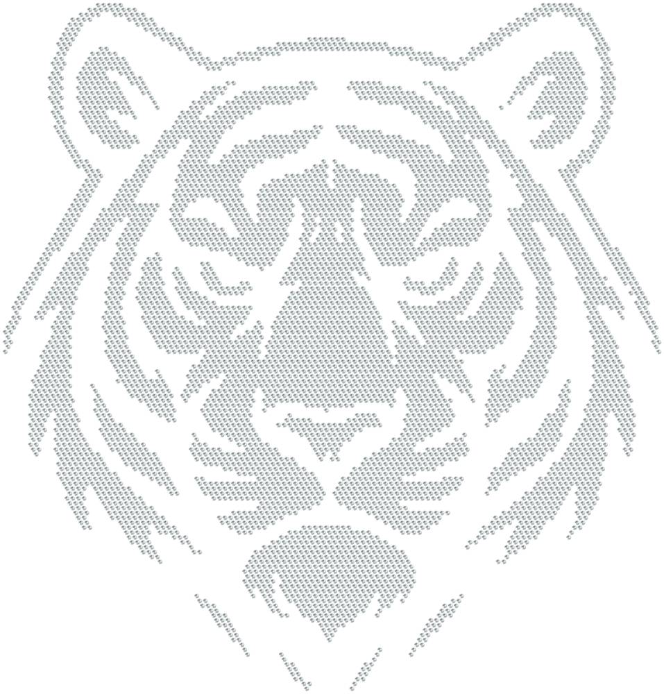 Трафарет Тигр — RHT_TIGER1_SS6_CRYSTAL_CLEAR