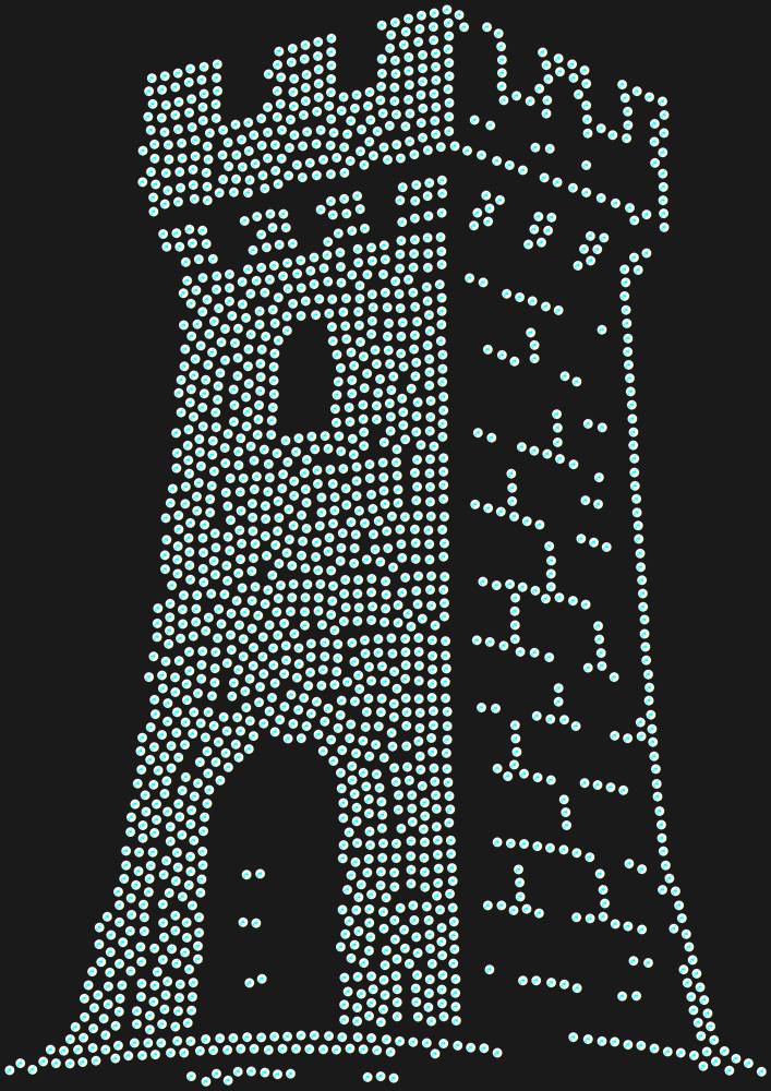 Трафарет Башня — RHT_TOWER1_SS10_CRYSTAL_AB_DMC
