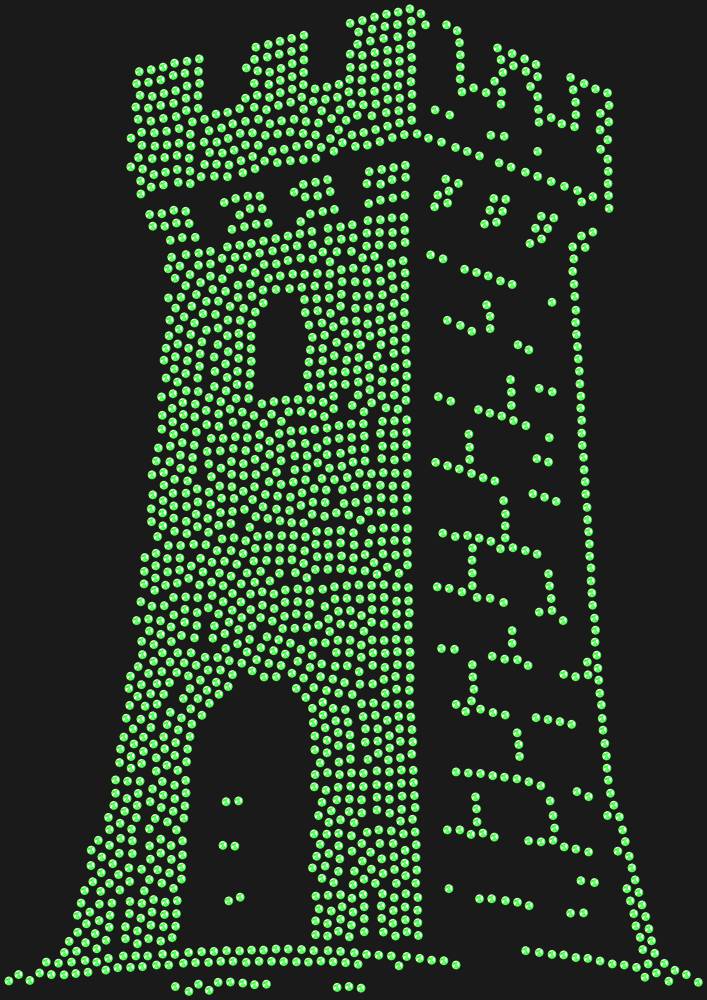 Трафарет Башня — RHT_TOWER1_SS10_LT_PERIDOT