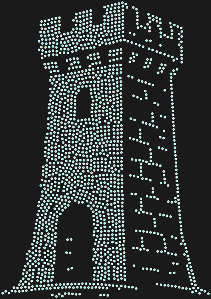 Трафарет Башня — RHT_TOWER1_SS6_CRYSTAL_AB_DMC