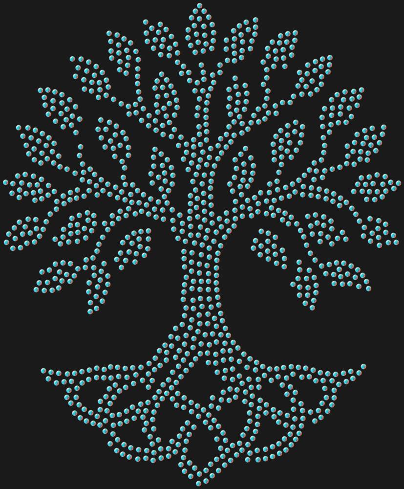 Трафарет Древо жизни — RHT_TREEOFLIFE1_SS6_CRYSTAL_AB_DMC