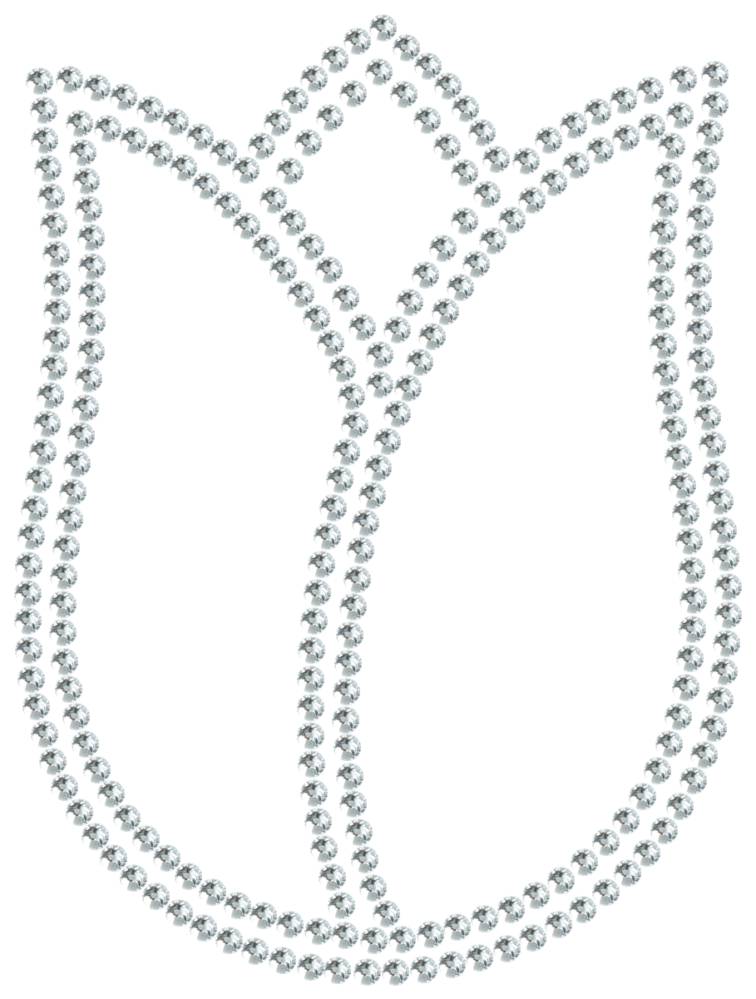 Трафарет Тюльпан — RHT_TULIP1_SS10_CRYSTAL_CLEAR