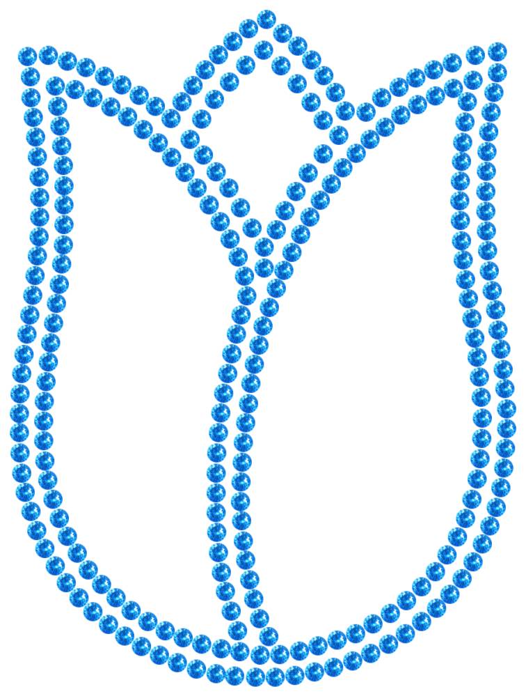 Трафарет Тюльпан — RHT_TULIP1_SS10_LT_SAPPHIRE