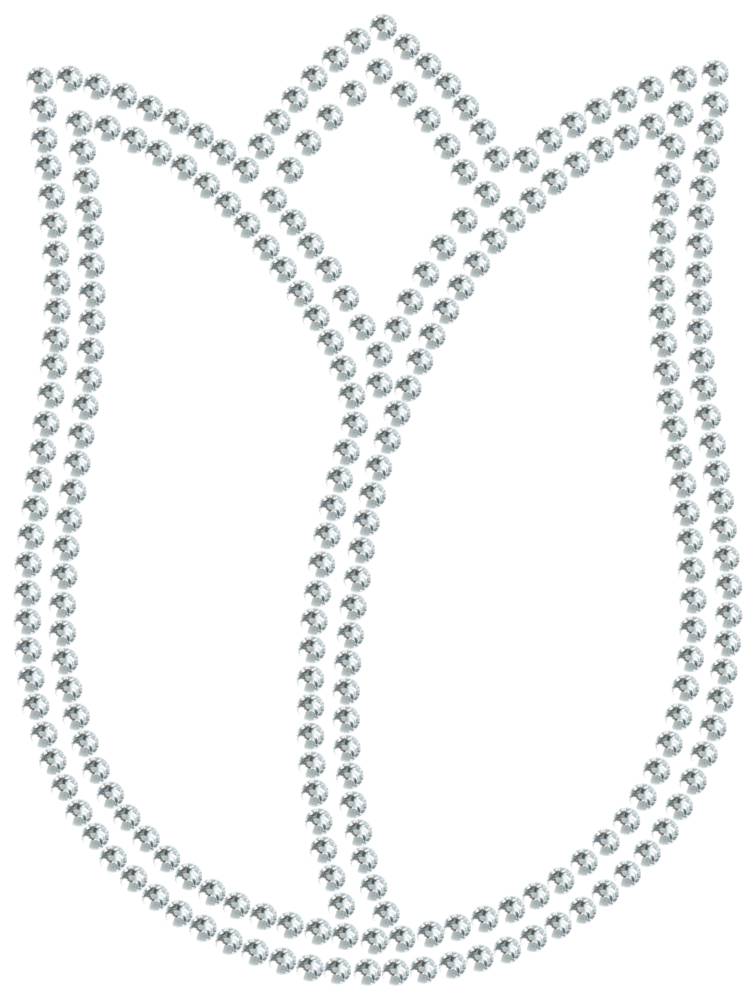 Трафарет Тюльпан — RHT_TULIP1_SS12_CRYSTAL_CLEAR