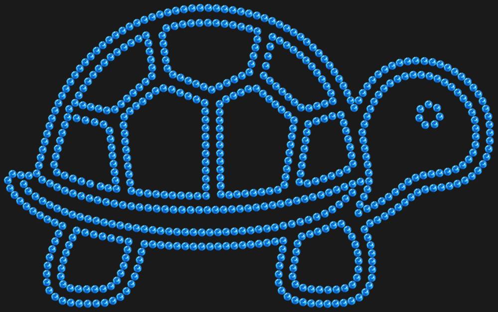 Трафарет Черепашка — RHT_TURTTLE1_SS16_LT_SAPPHIRE