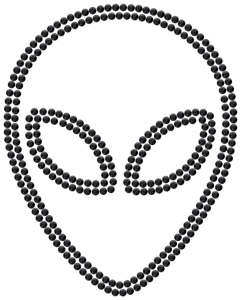 Трафарет Инопланетянин — RHT_UFO1_SS10_JET_BLACK