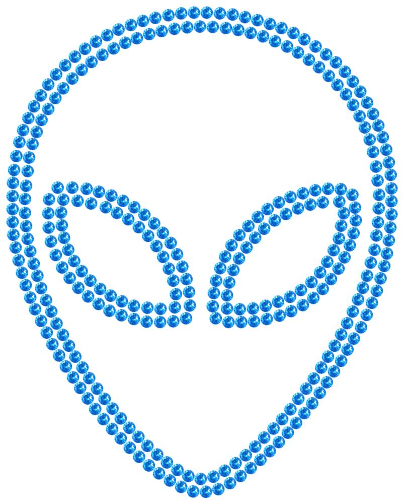 Трафарет Инопланетянин — RHT_UFO1_SS10_LT_SAPPHIRE