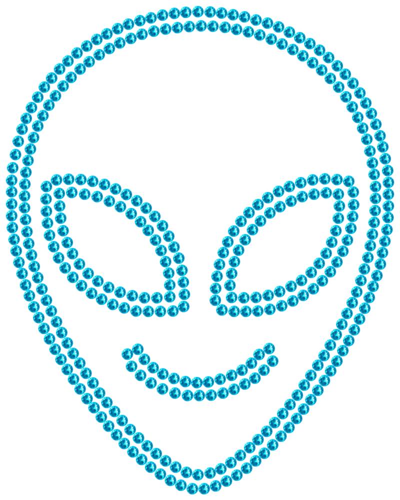 Трафарет Милый инопланетянин — RHT_UFO2_SS10_AQUAMARINE