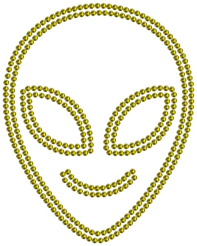 Трафарет Милый инопланетянин — RHT_UFO2_SS10_OLIVE
