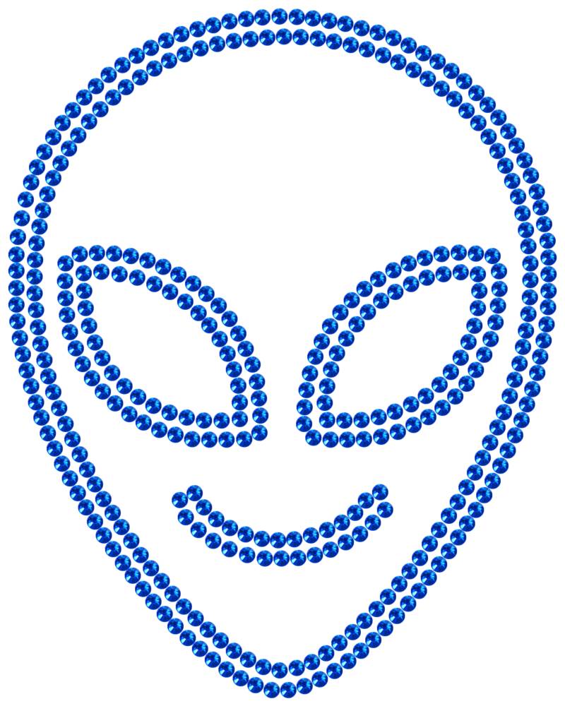 Трафарет Милый инопланетянин — RHT_UFO2_SS10_SAPPHIRE