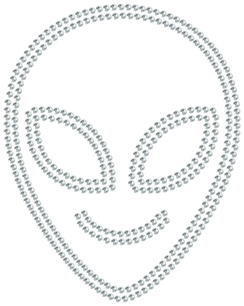 Трафарет Милый инопланетянин — RHT_UFO2_SS16_CRYSTAL_CLEAR