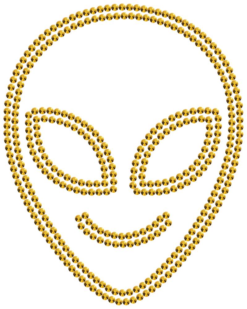 Трафарет Милый инопланетянин — RHT_UFO2_SS16_GOLD