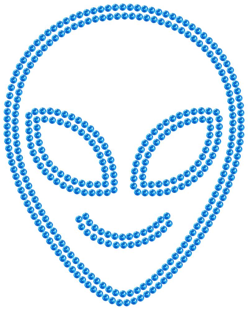 Трафарет Милый инопланетянин — RHT_UFO2_SS16_LT_SAPPHIRE