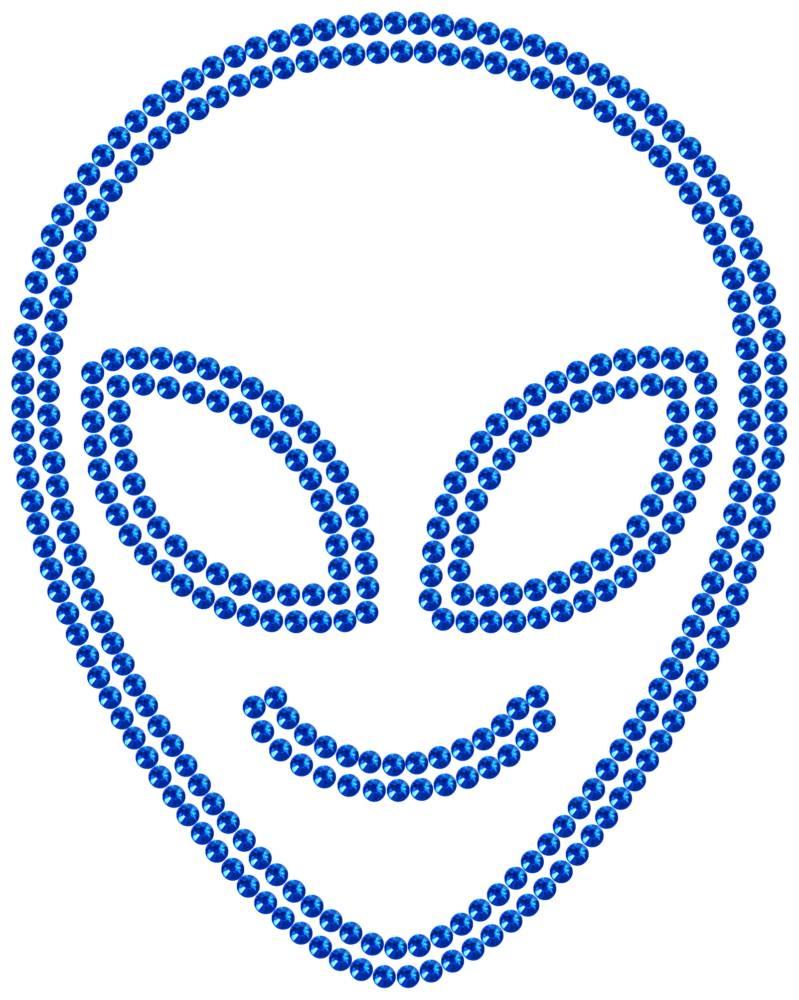 Трафарет Милый инопланетянин — RHT_UFO2_SS16_SAPPHIRE