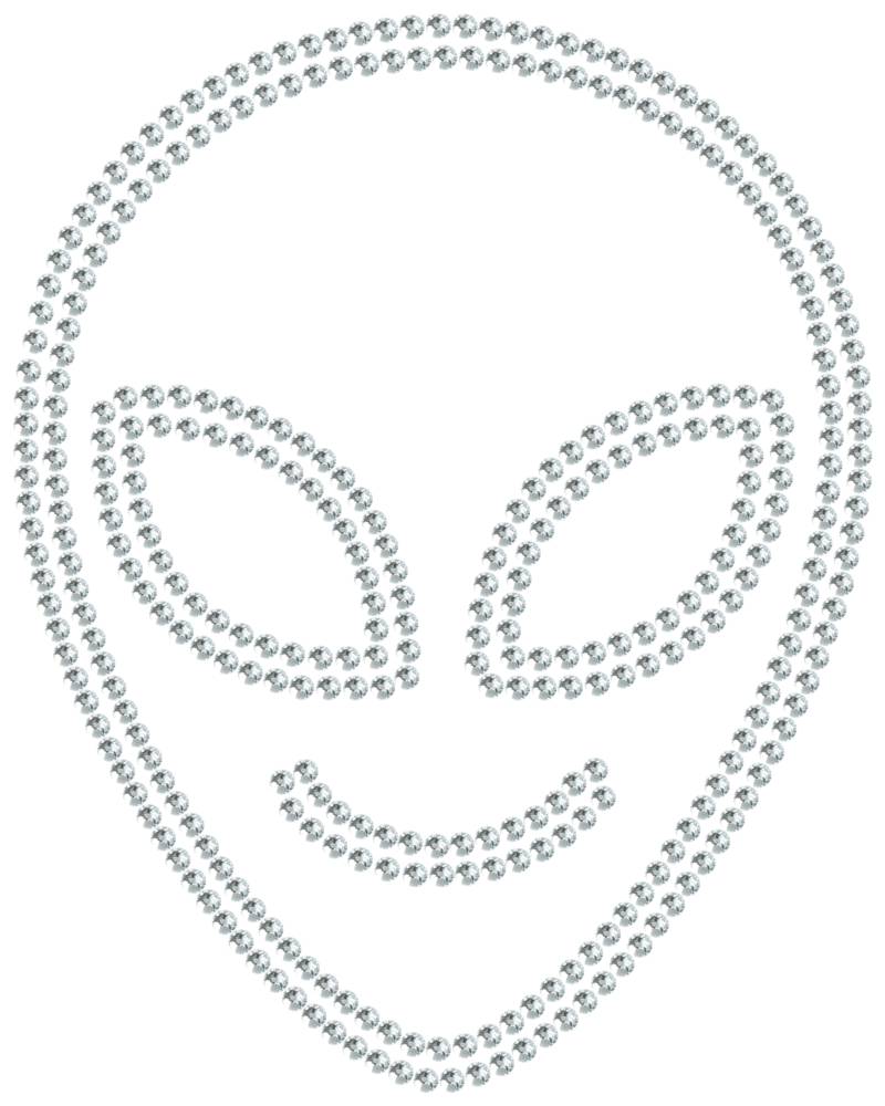 Трафарет Милый инопланетянин — RHT_UFO2_SS20_CRYSTAL_CLEAR