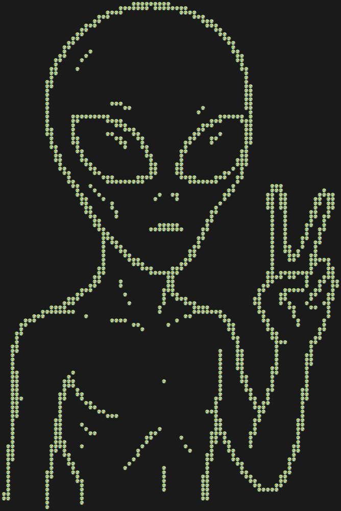Трафарет Инопланетянин — RHT_UFO4_SS10_CRYSTAL_AB