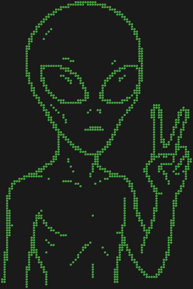 Трафарет Инопланетянин — RHT_UFO4_SS10_LT_PERIDOT