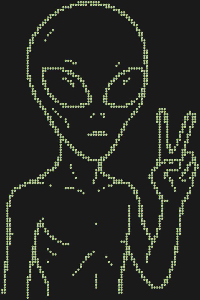 Трафарет Инопланетянин — RHT_UFO4_SS12_CRYSTAL_AB