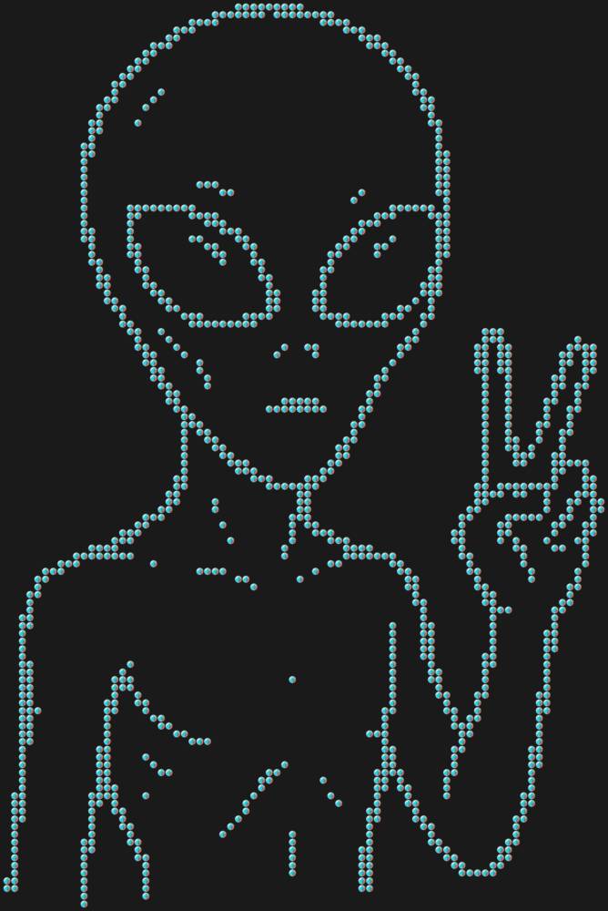 Трафарет Инопланетянин — RHT_UFO4_SS16_CRYSTAL_AB_DMC